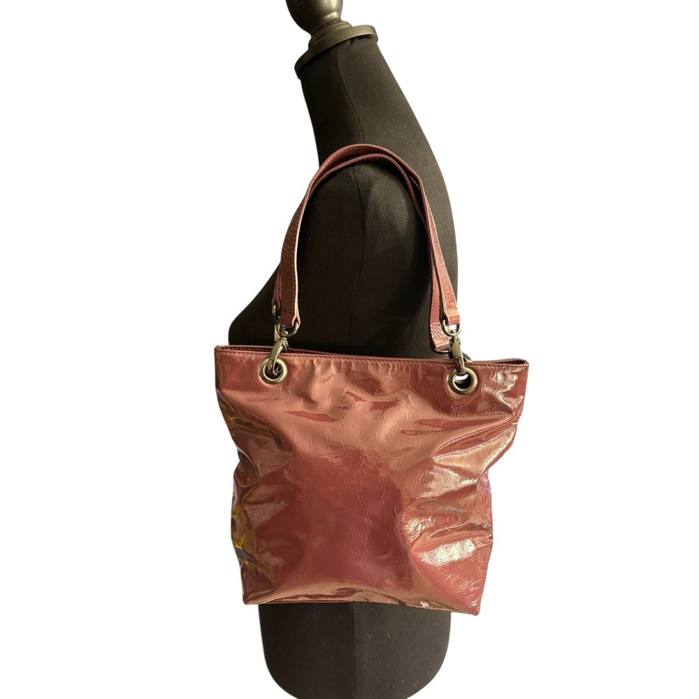 Preview International Purple Handbag Purse NOS From Nordstrom Shiny w/ Tags - Picture 7 of 16